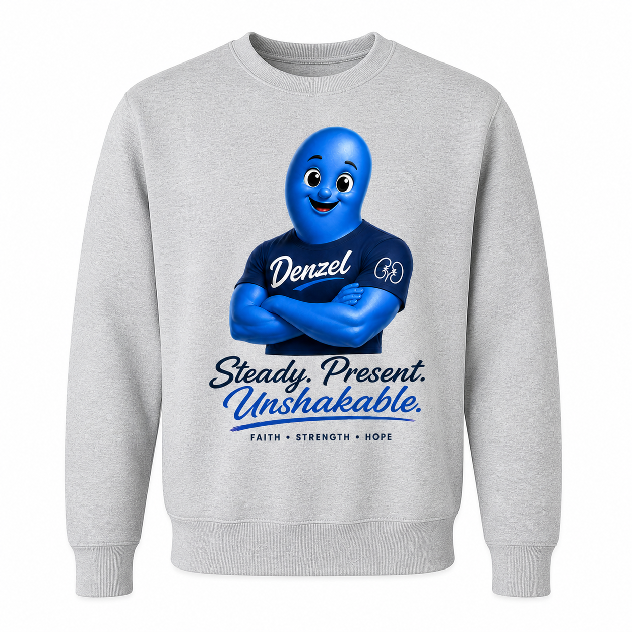 Kidney Threadz “Unshakable Support” Caregiver Sweatshirt | Dialysis Journey Crewneck