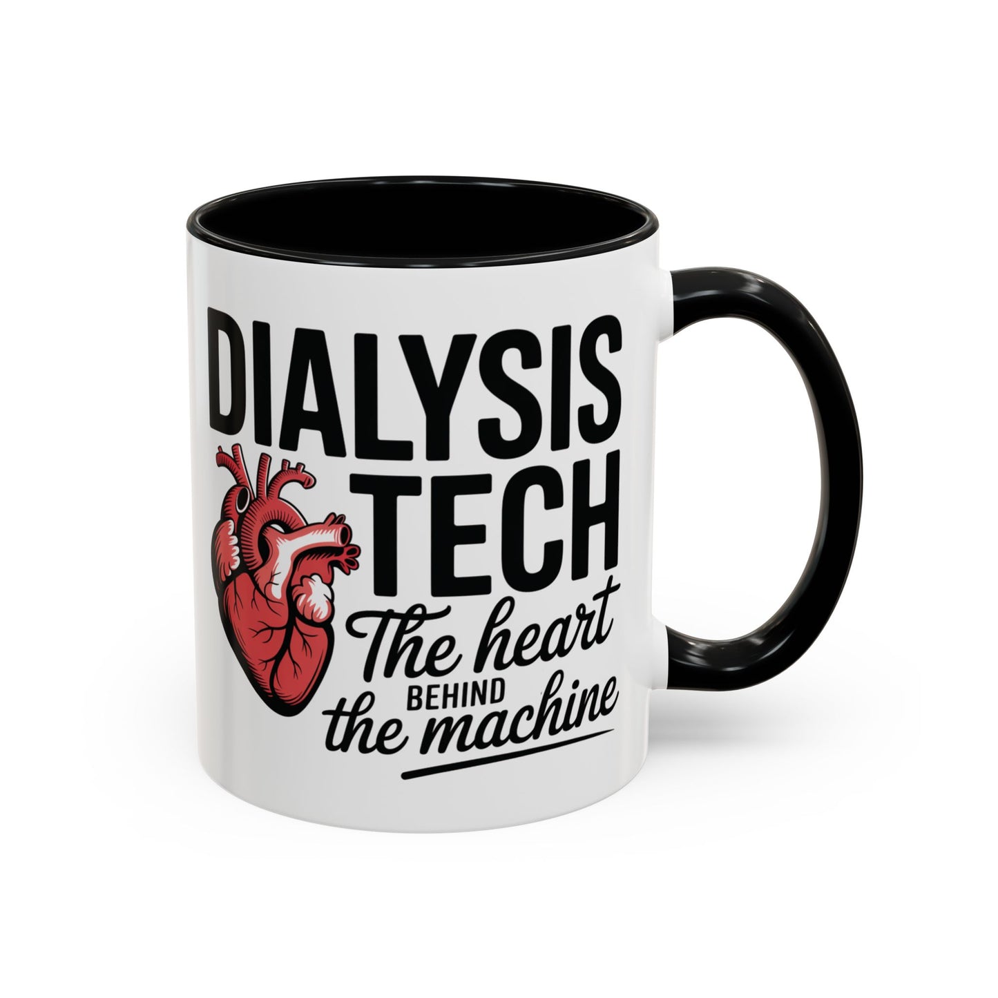 Dialysis Tech Mug – “The Anatomical Heart Behind the Machine” | Ceramic Healthcare Appreciation Cup