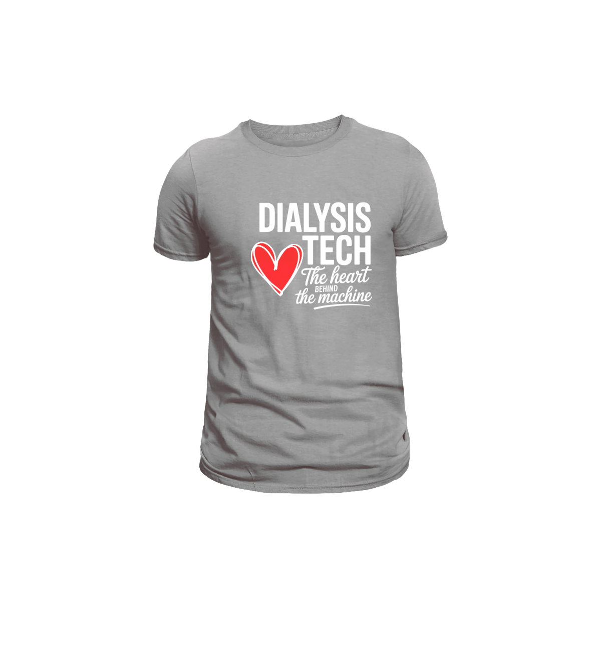 Dialysis Tech Shirt – The Heart Behind the Machine | CCHT PCT Tee | Dialysis Technician Gift