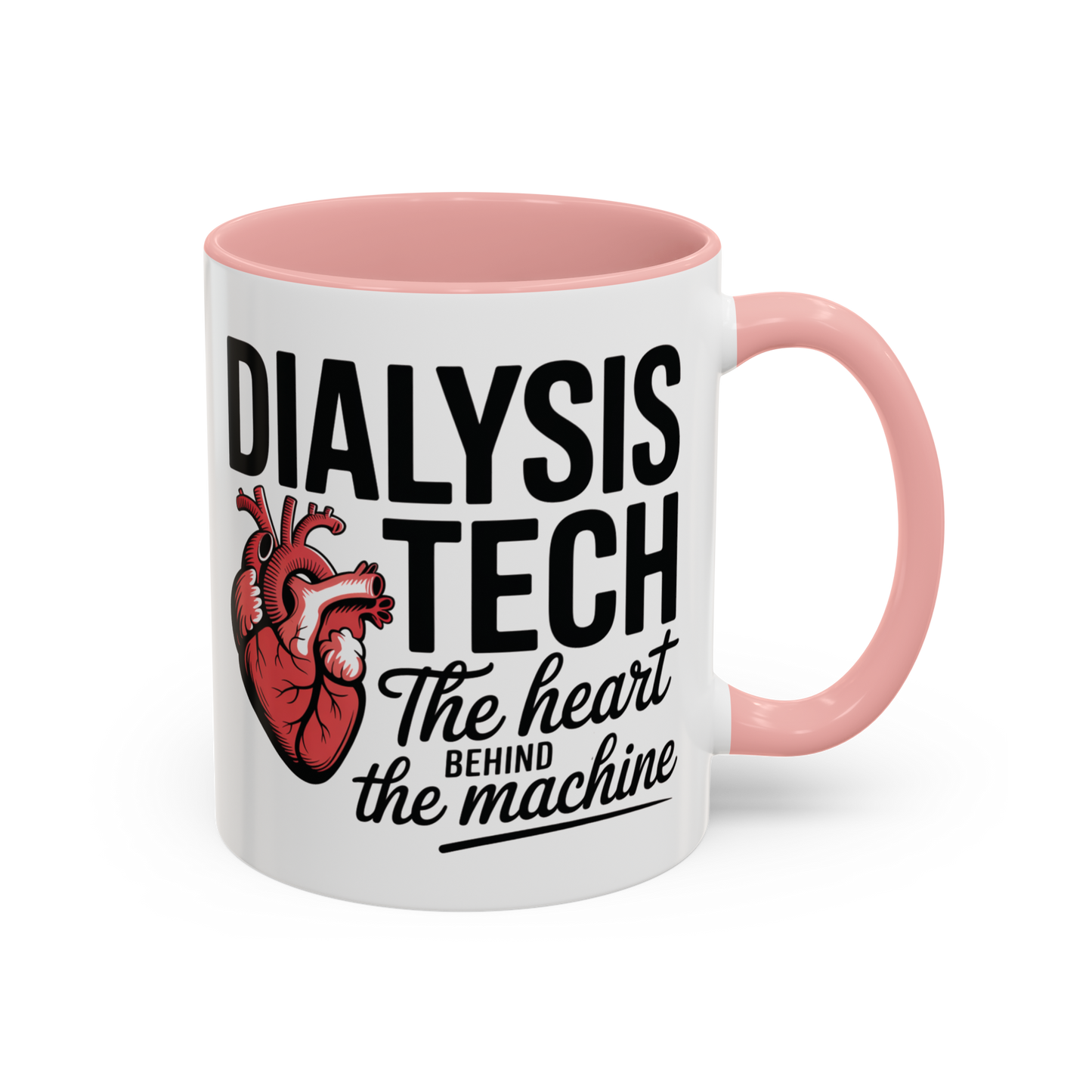 Dialysis Tech Mug – “The Anatomical Heart Behind the Machine” | Ceramic Healthcare Appreciation Cup