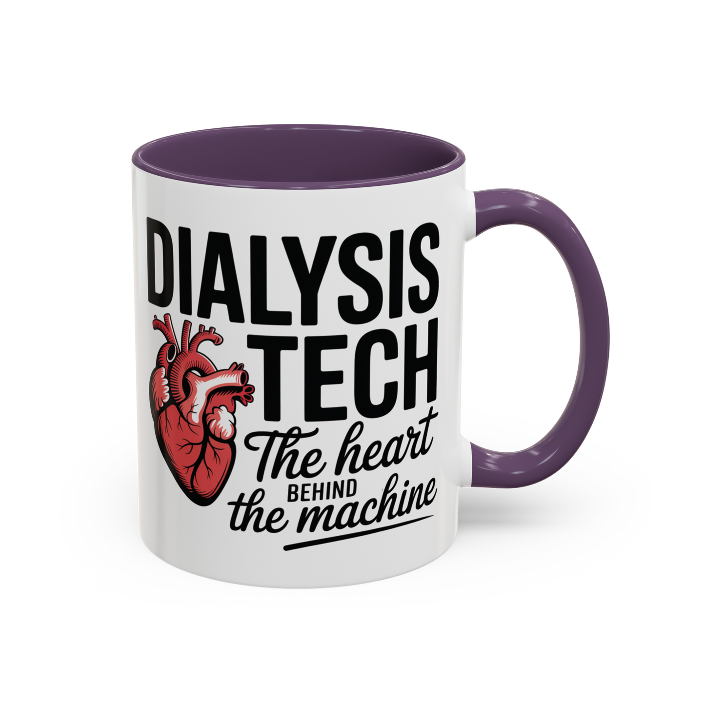 Dialysis Tech Mug – “The Anatomical Heart Behind the Machine” | Ceramic Healthcare Appreciation Cup