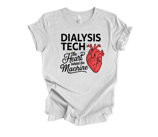 Dialysis Tech T-Shirt – “The anatomical Heart Behind the Machine” | DryBlend Soft Tee