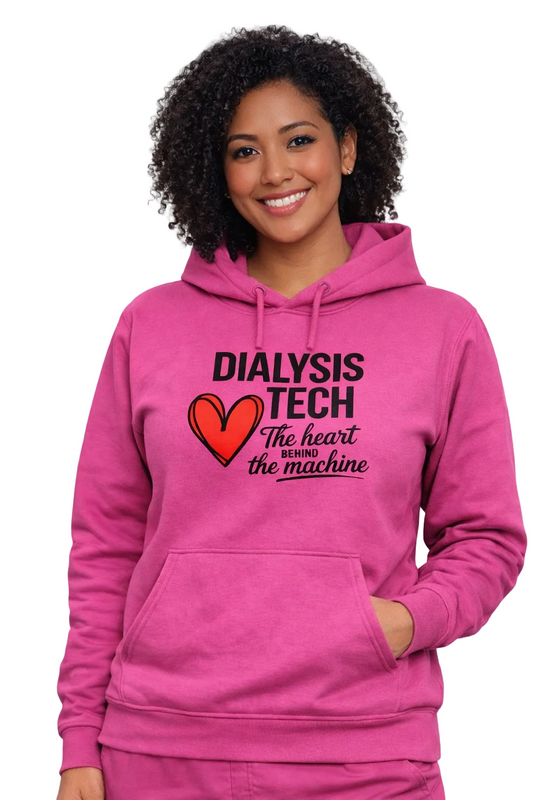 Dialysis Tech Hoodie – The Heart Behind the Machine | Kidney Threadz