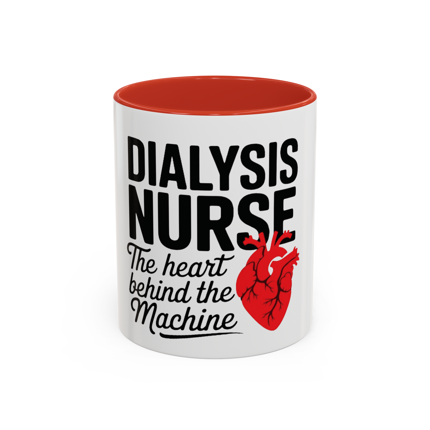 Dialysis Nurse Ceramic Mug – The anatomical Heart Behind the Machine