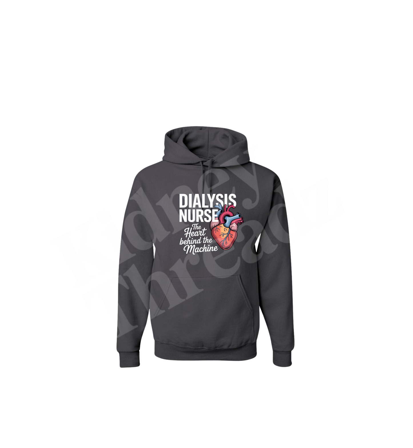 Dialysis Nurse Hoodie – “The anatomical Heart Behind the Machine” | Healthcare Appreciation Sweatshirt