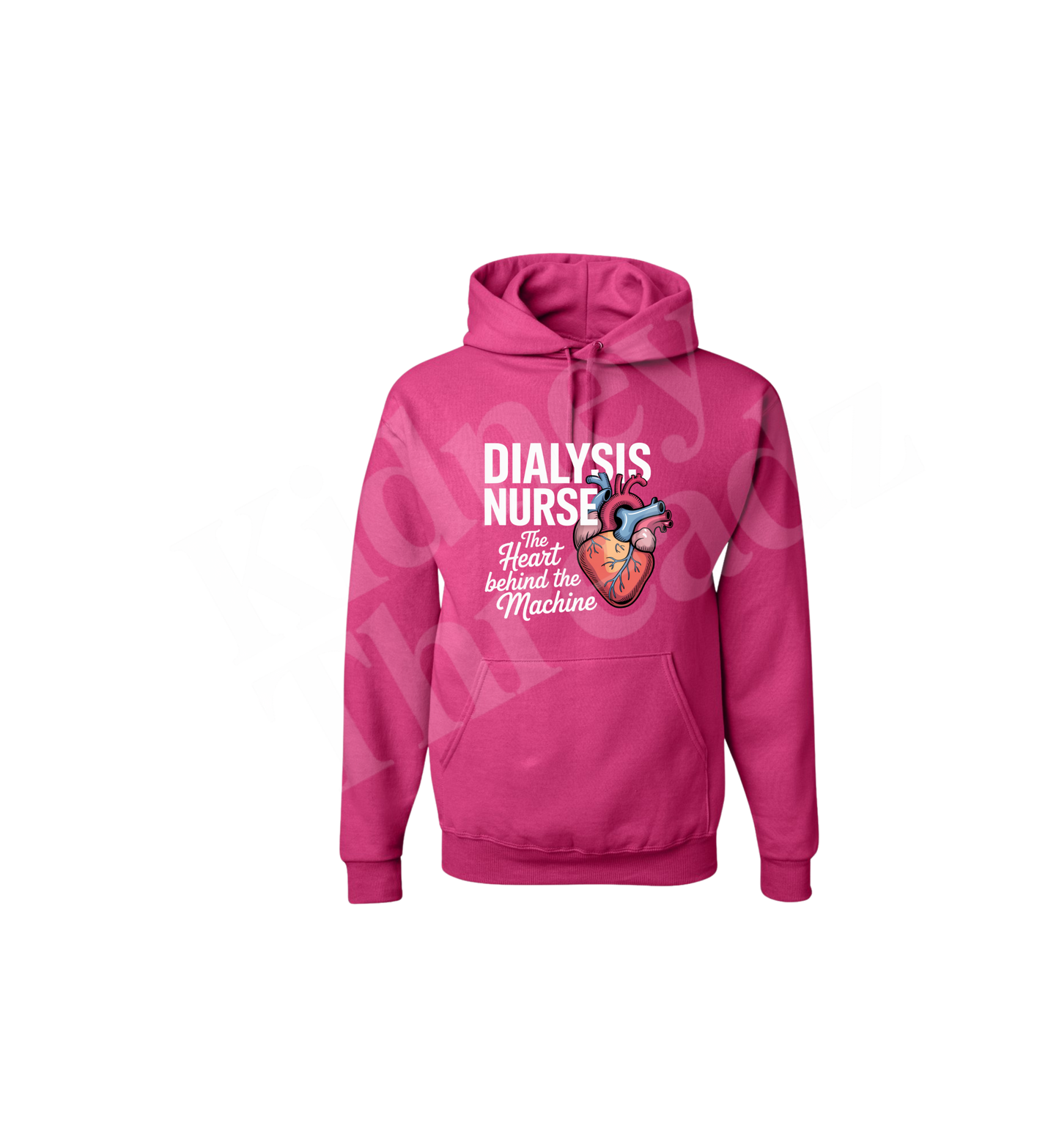 Dialysis Nurse Hoodie – “The anatomical Heart Behind the Machine” | Healthcare Appreciation Sweatshirt