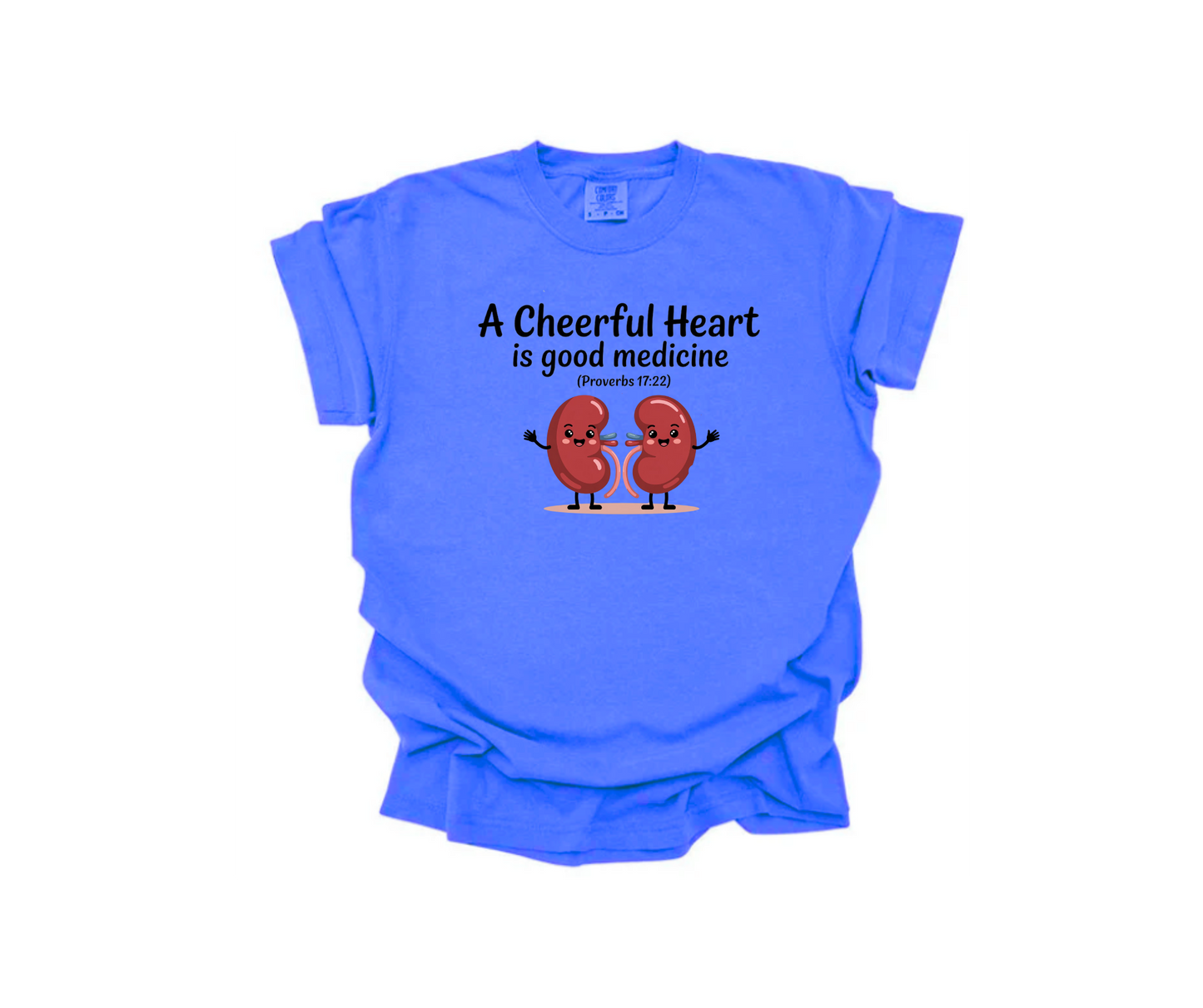 Kidney Supporters - Comfy Dark Blue Short Sleeve T-Shirt