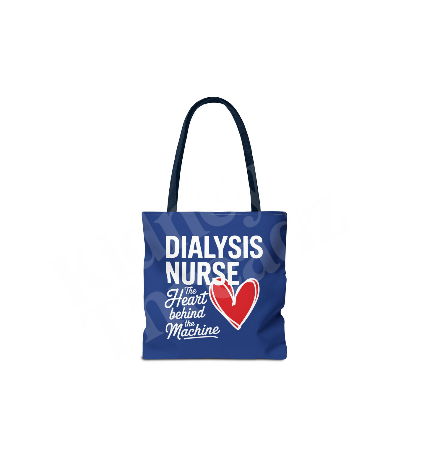 Dialysis Nurse Tote Bag – “The Heart symbol Behind the Machine” | Kidney Awareness Gift
