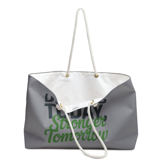 Dialysis Today Stronger Tomorrow Weekender Tote – Oversized Dialysis Support Bag for Patients & Caregivers