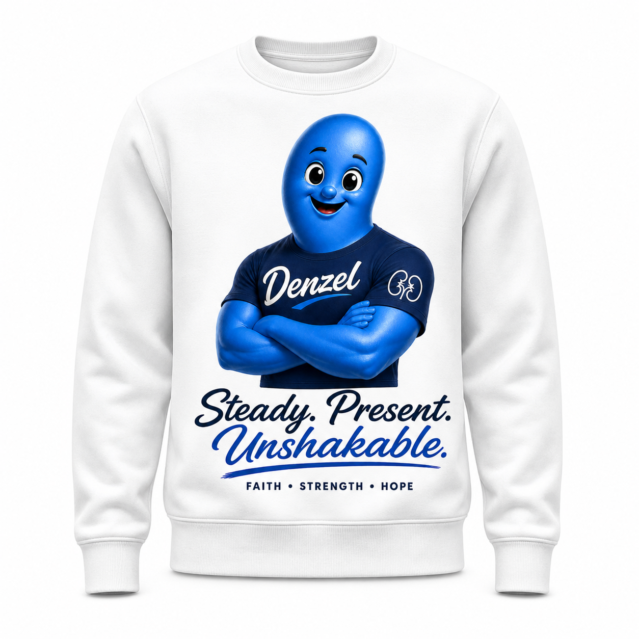 Kidney Threadz “Unshakable Support” Caregiver Sweatshirt | Dialysis Journey Crewneck