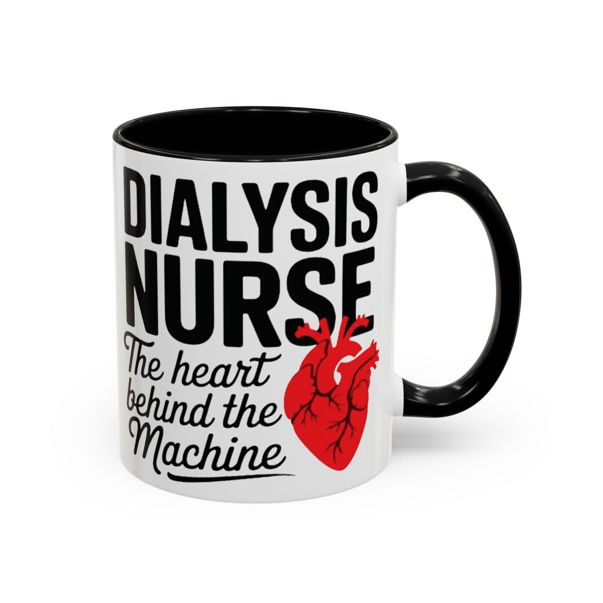 Dialysis Nurse Ceramic Mug – The anatomical Heart Behind the Machine