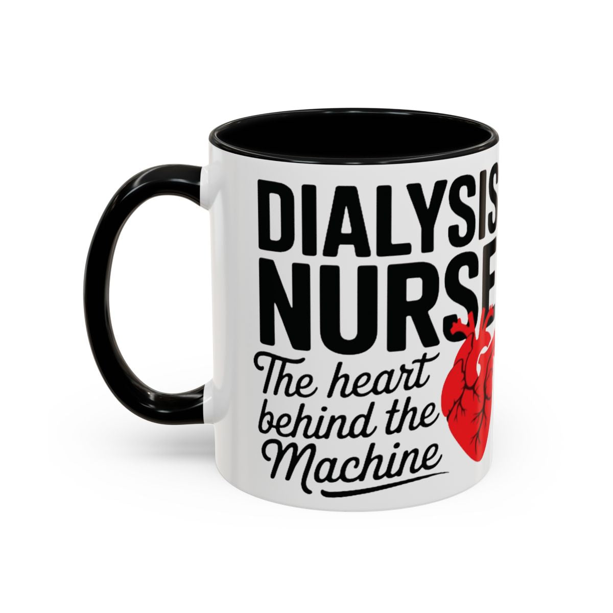 Dialysis Nurse Ceramic Mug – The anatomical Heart Behind the Machine